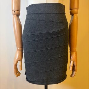 Grey Knit Bandage Style Mini Skirt - Size S - Custom Made
